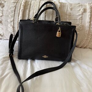 Zoe carryall Coach Black Leather Handbag